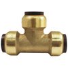 Tectite By Apollo 1/2 in. Brass Push-to-Connect Tee FSBT12